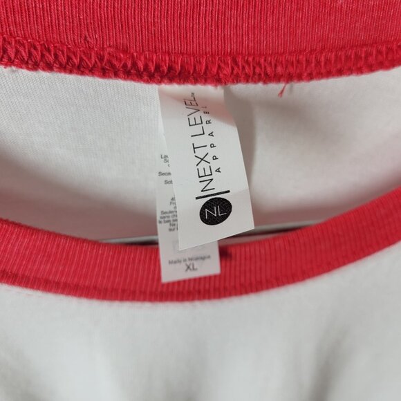 Next Level Unisex Shirt XL Raglan Sleeve Walk By Faith Christian Cross NOV48E - Picture 9 of 10